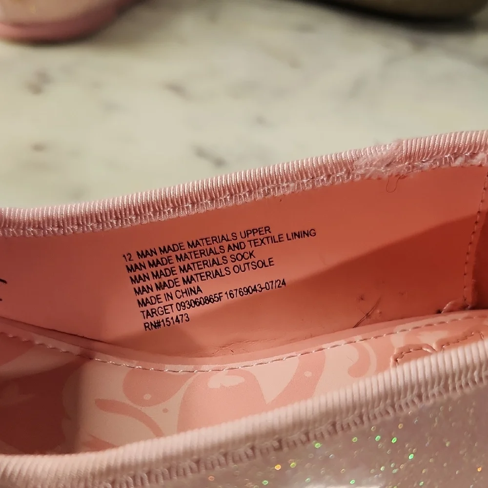 Ground Up Wicked Glinda Inspired Ballet Flats Pink Sz12